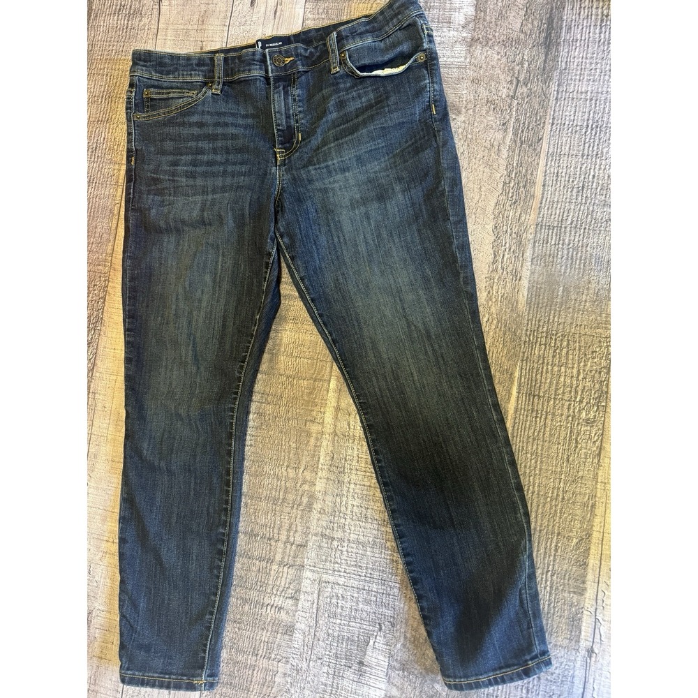 Gap Denim Legging Jeans‎ Women's Size 31 Indigo Blue Mid Rise Dark Wash